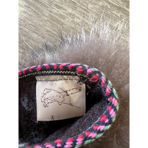 The needles Eye Handmade Animal Natural Fur Brown Moccasins Size 8 - Very Soft - Picture 3 of 14